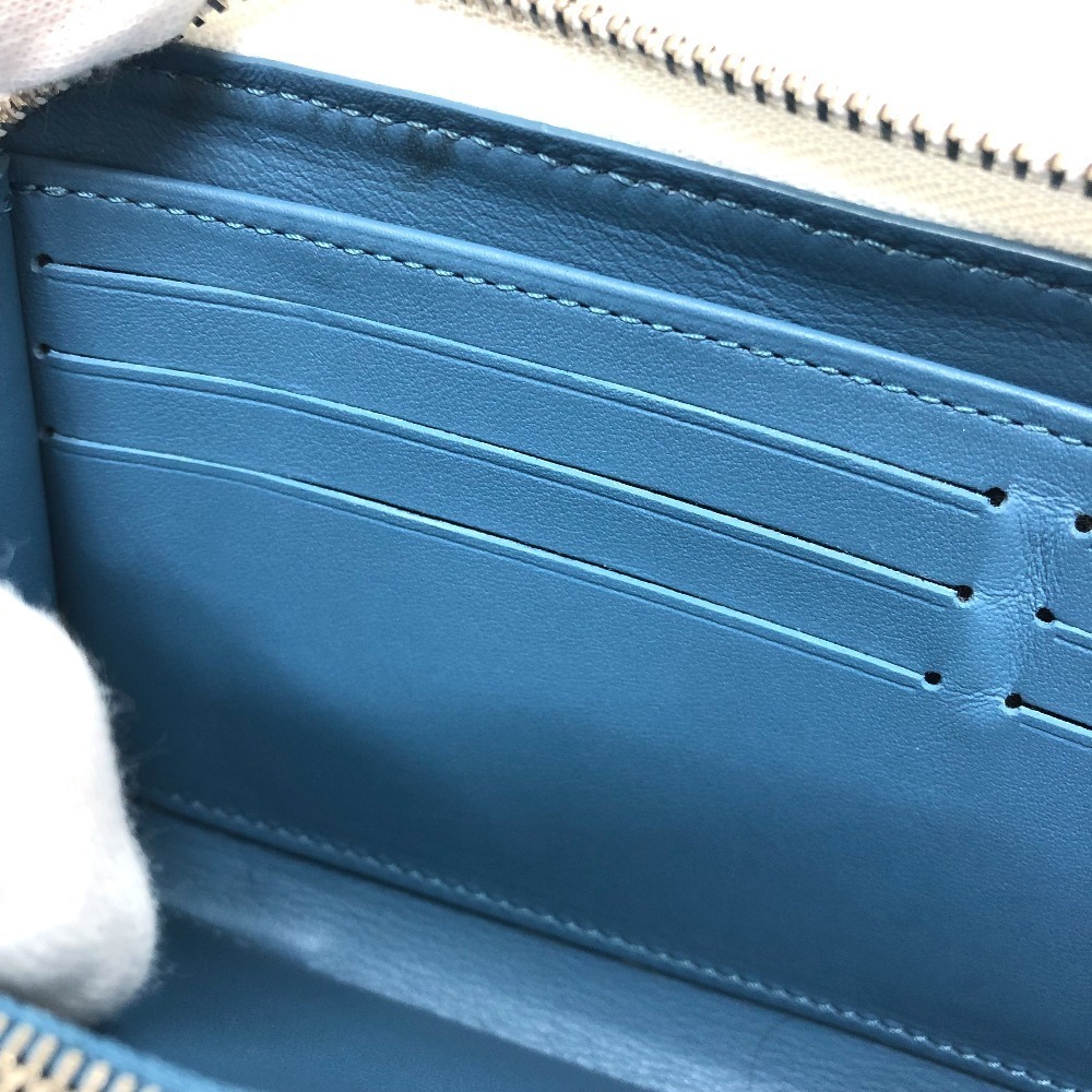 Louis Vuitton Monogram Zippy Wallet Round Zipper Snow Blue - Picture 7 of 8